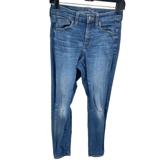 Universal Thread Womens Distressed Jeans Highest Rise Skinny Medium Wash 26 / 2 - Picture 10 of 10